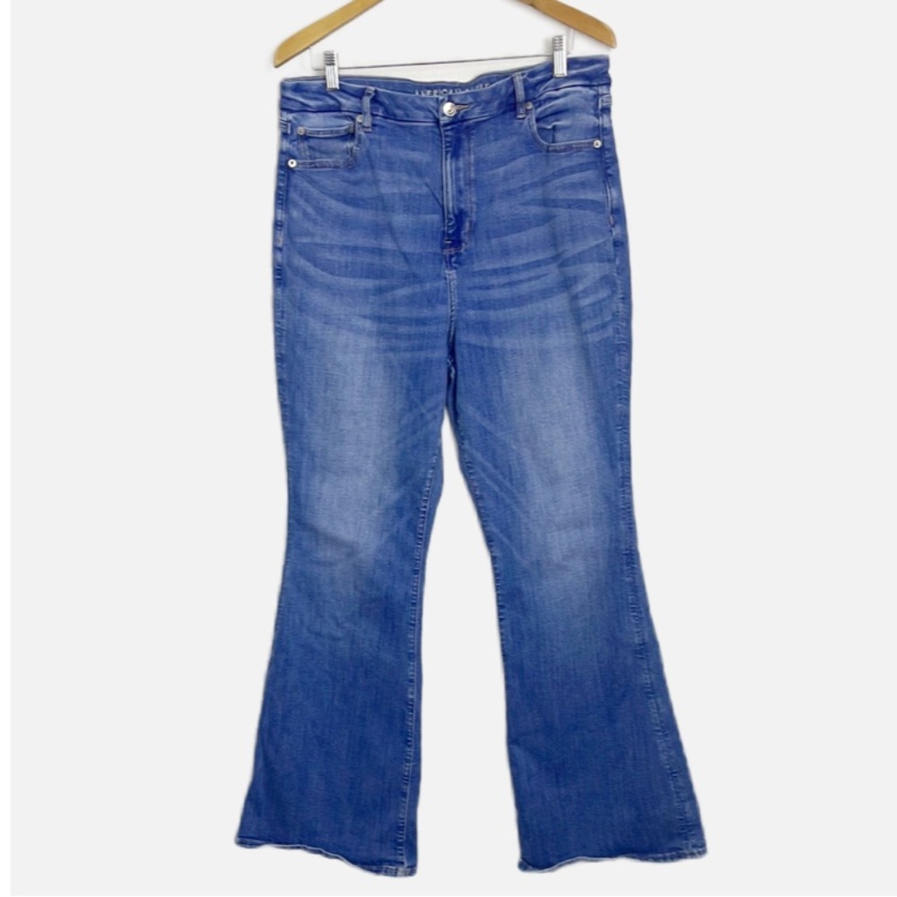 American Eagle Curvy Super Hi Rise Flare jeans 16 Tall